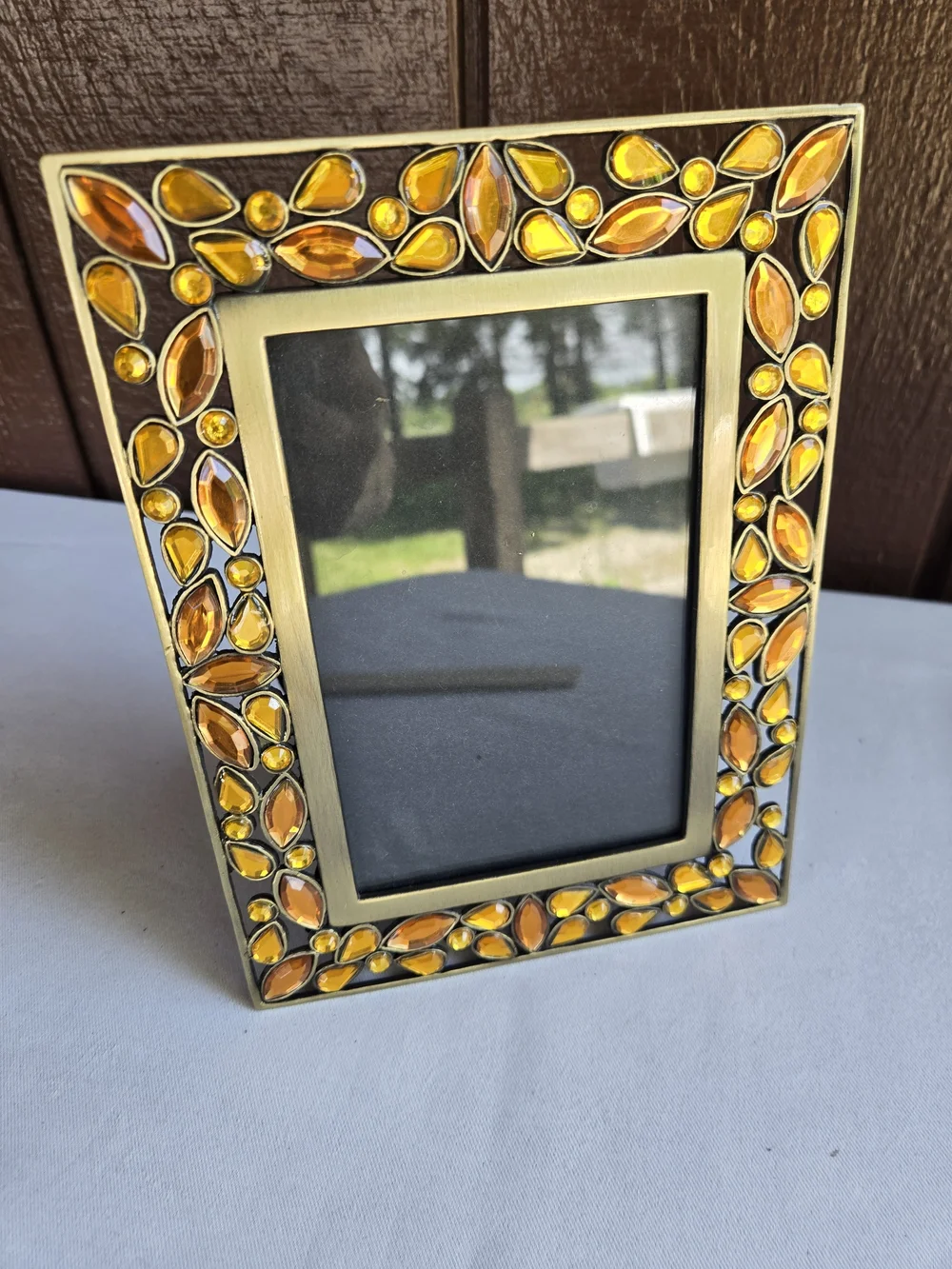 Amber Jewel Mosaic Picture Frame